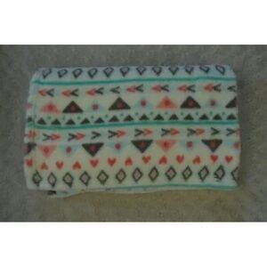 Baby Gear Triangle Geometric Arrow Hearts Baby Blanket Pink White Gray Aqua Blue